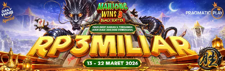 PP - MAHJONG WINS 3 BLACK SCATTER PRIZE DROP HARIAN & TURNAMEN